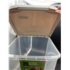Image 3 : 25 Lbs (11.4 Kg) Pet Food Storage Container with Rolling Wheels