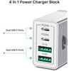 Image 1 : PD20W Wall Charger with Dual USB Ports and Dual USB-C Ports
