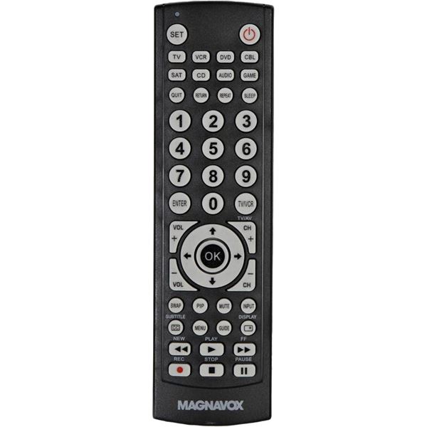Magnavox Universal Remote Control with 8-Device Compatibility