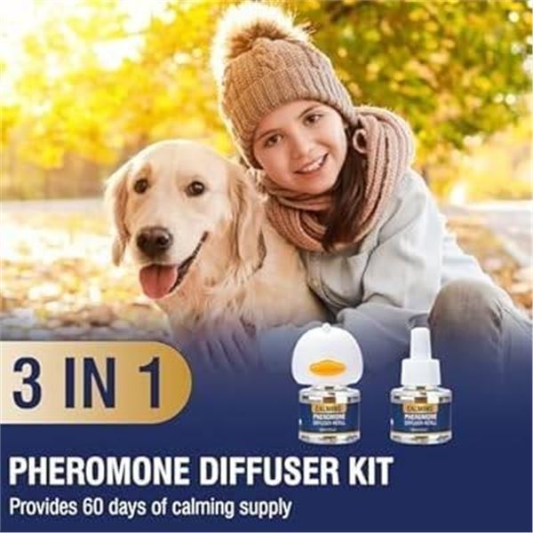 Calming Diffuser Kit for Dogs with Pheromone Technology