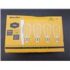 Image 2 : Ascher E26 LED Decorative Bulbs, 60W Equivalent, 6W, 2700K, Pack of 4