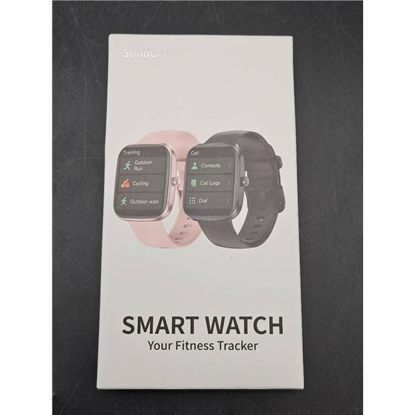 Fitness Tracker Smartwatch with Color Touch Screen and Heart Rate Monitoring