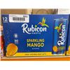Image 1 : Rubicon Exotic Sparkling Mango Beverage 355 mL Cans (12 Pack)