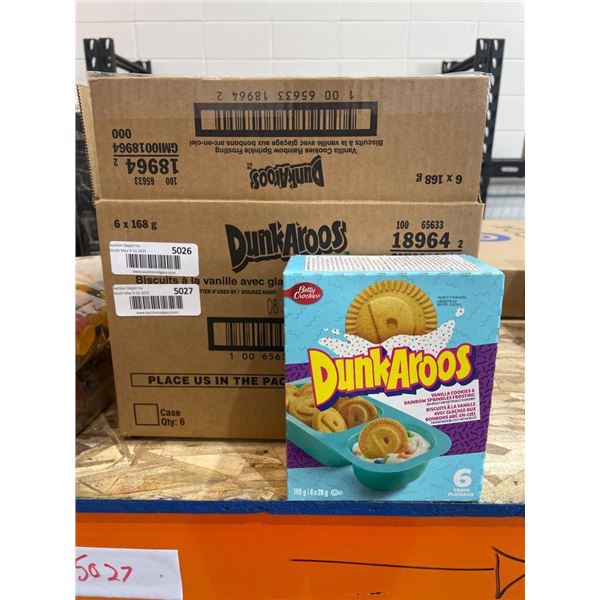 Dunkaroos Vanilla Cookies And Rainbow Sprinkles Frosting 6 x 168g
