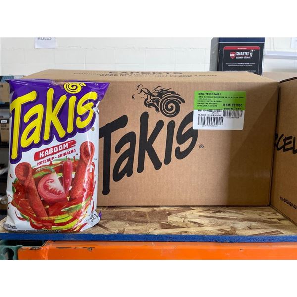 Takis Kaboom Ketchup-Sriracha Rolled Tortilla Chips, 14 x 260g