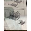 Image 2 : Metal Wire Rack Dish Drying System With Components and Assembly Sheets