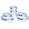 Image 1 : Amazon Basics 14-Piece Locking Glass Food Storage Containers