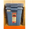 Image 2 : Rubbermaid Roughneck 32-Gallon Storage Container, Blue