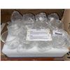 Image 2 : Set of 12 Clear Glass Cylindrical Containers