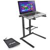 Image 1 : Pyle PLPTS35 Universal Foldable DJ Laptop Stand with Accessory Tray