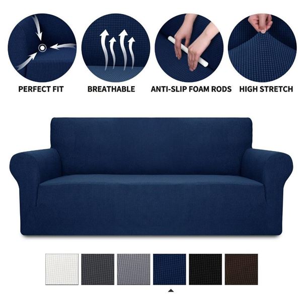 YEMYHOM Stretch Furniture Cover for Sofa with 6 Cushion Covers