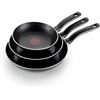 Image 1 : Set of 3 Tefal Non-Stick Frying Pans with Thermo-Spot Technology
