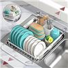 Image 1 : Sakugi Dish Drying Rack with Drainboard and Cutlery Holder