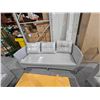 Image 3 : GRENADA 4pc Textilene Sofa Set with tan cushions & Glass Table Tip