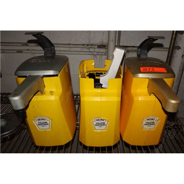 Qty 3 Heinz Mustard Dispensers