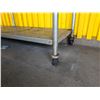Image 2 : Metal Work Table on Wheels w/ Undershelf 96" x 30" x 35"H
