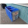 Image 2 : Iowa Rotocast Large Blue Plastic 3-Section Pepsi Beverage Cooler 50" x 24" x 31"H