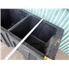 Image 8 : Iowa Rotocast Large Black Plastic 2-Section Beverage Cooler 50" x 24" x 31"H