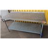 Image 1 : Metal Work Table w/ Backsplash & Undershelf 72" x 30" x 35"H