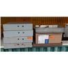 Image 1 : Qty 4 Cash Drawers, Glacier Bay Wall Mount Sink & Metal Food Storage Containers