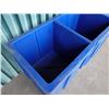 Image 3 : Large Blue Plastic 2-Section Beverage Cooler 50" x 24" x 31"H