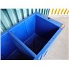 Image 4 : Large Blue Plastic 2-Section Beverage Cooler 50" x 24" x 31"H