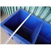 Image 7 : Large Blue Plastic 2-Section Beverage Cooler 50" x 24" x 31"H