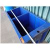 Image 8 : Large Blue Plastic 2-Section Beverage Cooler 50" x 24" x 31"H