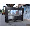 Image 2 : IRP Bud Light Concession Kiosk Cart on Wheels  w/ Black Plastic 2-Section Beverage Cooler