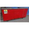 Image 1 : Concession Kiosk Cart on Wheels w/ Beverage Tub 90" x 25" x 44"H