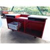 Image 2 : Concession Kiosk Cart on Wheels w/ Beverage Tub 90" x 25" x 44"H