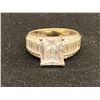 Image 1 : 14K LADES RING SET WITH CUBIC ZIRCONIA (5.9G)