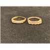 Image 1 : TWO 10K LADIES RINGS SET WITH CUBIC ZIRCONIA (5.4G)