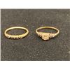 Image 1 : 14K LADIES ENGAGEMENT RING SET WITH DIAMONDS (0.33CT CENTER) & 14K LADIES WEDDING RING SET WITH