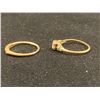 Image 2 : 14K LADIES ENGAGEMENT RING SET WITH DIAMONDS (0.33CT CENTER) & 14K LADIES WEDDING RING SET WITH