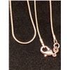 Image 2 : SILVER CHAIN (22") WITH SILVER PENDANT SET WITH TOPAZ & PAIR SILVER EARRINGS SET WITH TOPAZ (6.5G