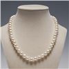 Image 1 : Cultured Pearl Necklace with 18K Gold-Plated Clasp