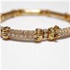 Image 3 : 18K Gold Bracelet with 7.5 CT Diamonds