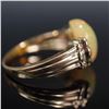 Image 1 : 14K Gold and Opal Ring with Diamonds