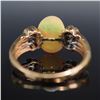 Image 3 : 14K Gold and Opal Ring with Diamonds