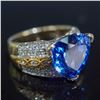 Image 1 : 18K Gold, Tanzanite and Diamond Ring