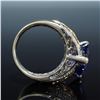 Image 4 : 18K Gold, Tanzanite and Diamond Ring
