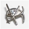Image 5 : 3pc Sterling and Enamel Pins Including Fish Motif and Modernist Designs