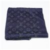 Image 1 : Louis Vuitton Monogram Navy Cashmere Scarf