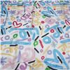 Image 4 : Britto Silk Scarf with Colorful Abstract Print