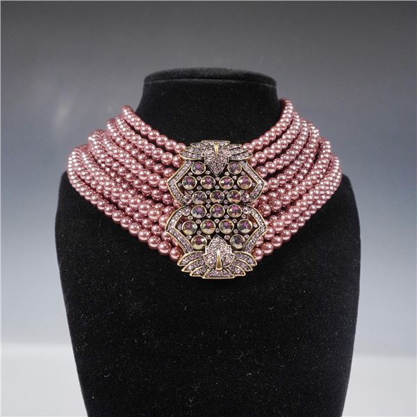 Vintage Heidi Daus Multi-Strand Choker Necklace