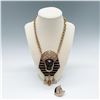 Image 1 : 2pc Necklace and Pendant, Cleopatra-Inspired Design