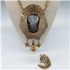 Image 4 : 2pc Necklace and Pendant, Cleopatra-Inspired Design