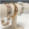 Image 2 : 3pc Vintage Bracelet Lot, Coro and Reversible Panel Design