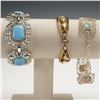 Image 4 : 3pc Vintage Bracelet Lot, Coro and Reversible Panel Design